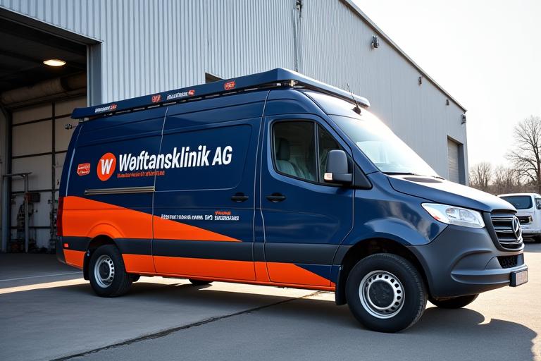 Servicewagen der Werkzeugklinik AG bei einem Notfalleinsatz