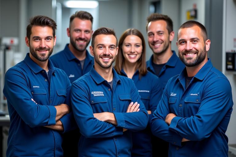 Das Expertenteam der Werkzeugklinik AG in der Werkstatt
